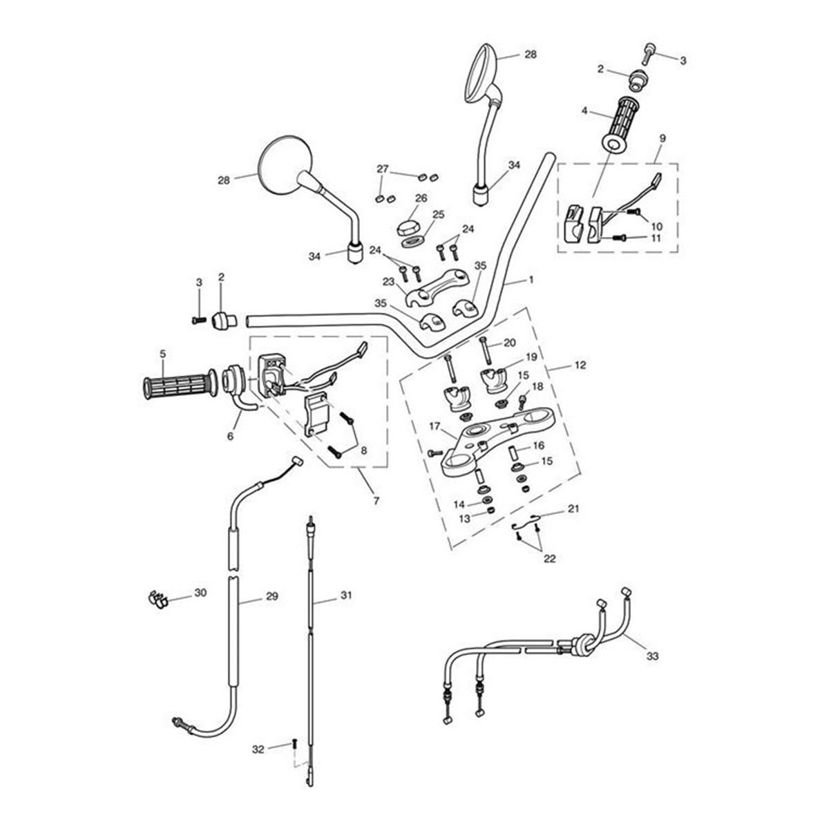 Bild von Handlebar Assy, Black