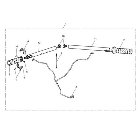Picture of Handlebar Tube, LH, Black