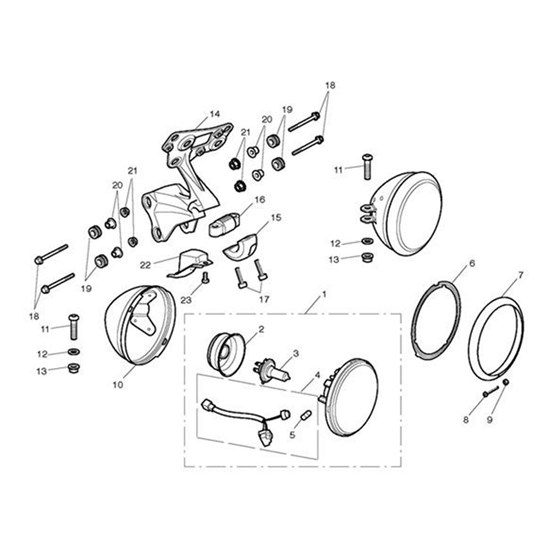 Bild von Headlight, RH Dip, Sym Dip