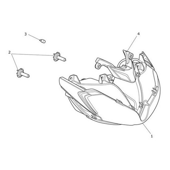 Bild von Headlight Assy, Sym Dip