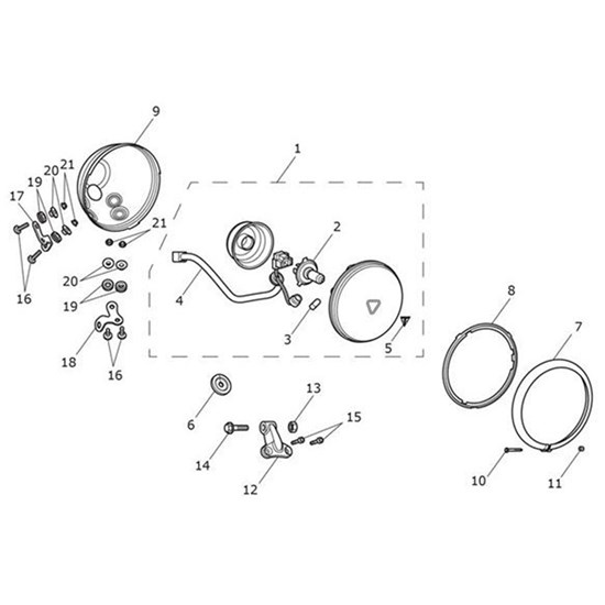 Bild von Headlight Assy, Symm Dip