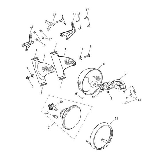 Bild von Headlight Bracket, LH