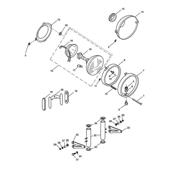 Bild von Headlight Bracket, Lh