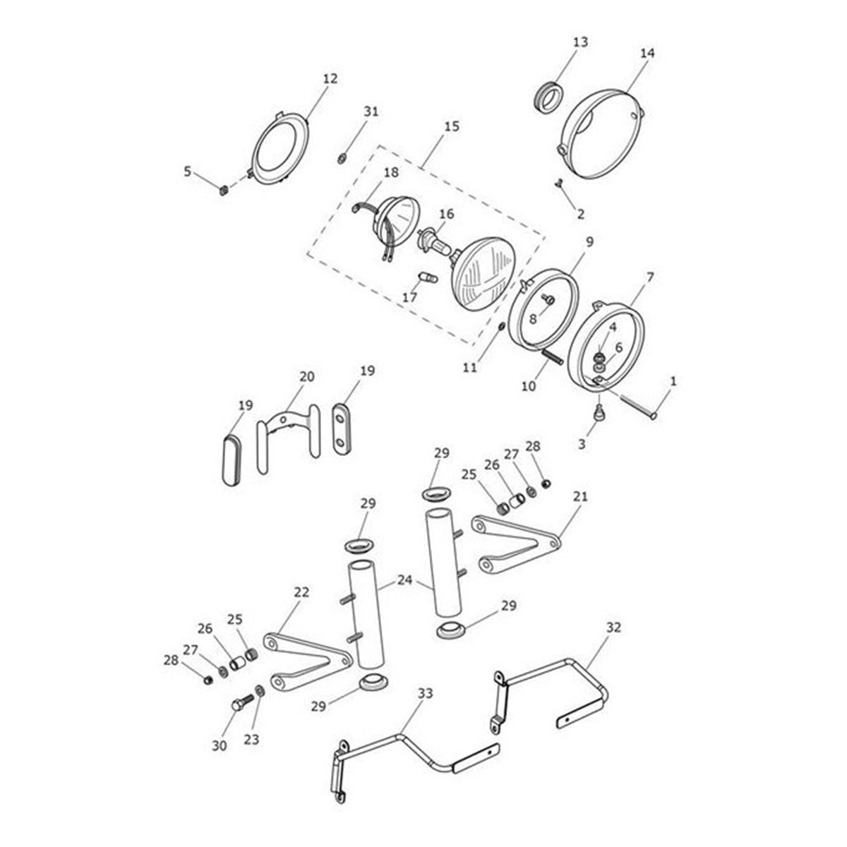 Bild von Headlight Bracket, Painted, RH