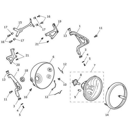 Bild von Headlight Bracket, RH