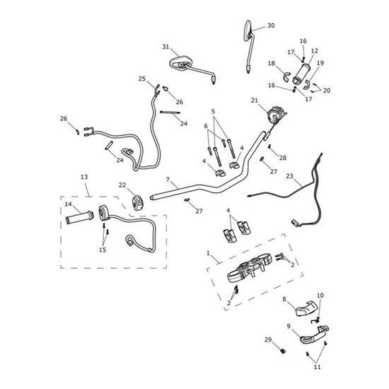 Bild von Heated Grip, Housing, Rear