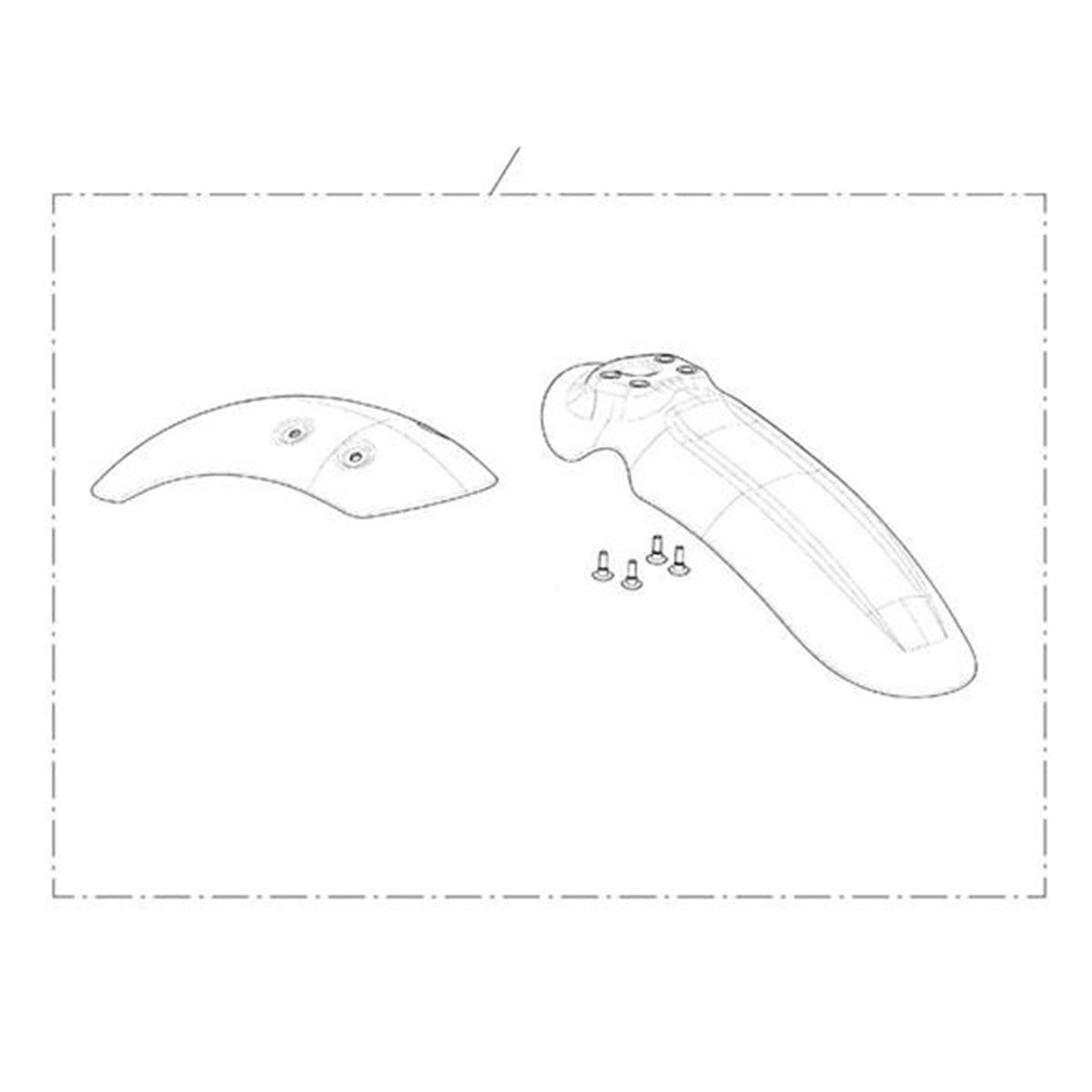 Bild von High Mudguard Kit, Fusion White