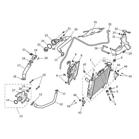 Bild von Hose, Coolant, Cyl Hd to Rad