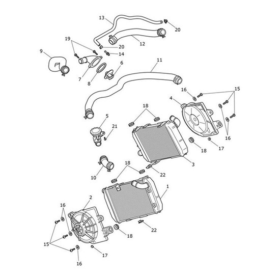 Bild von Hose, Coolant, Radiator, Inlet