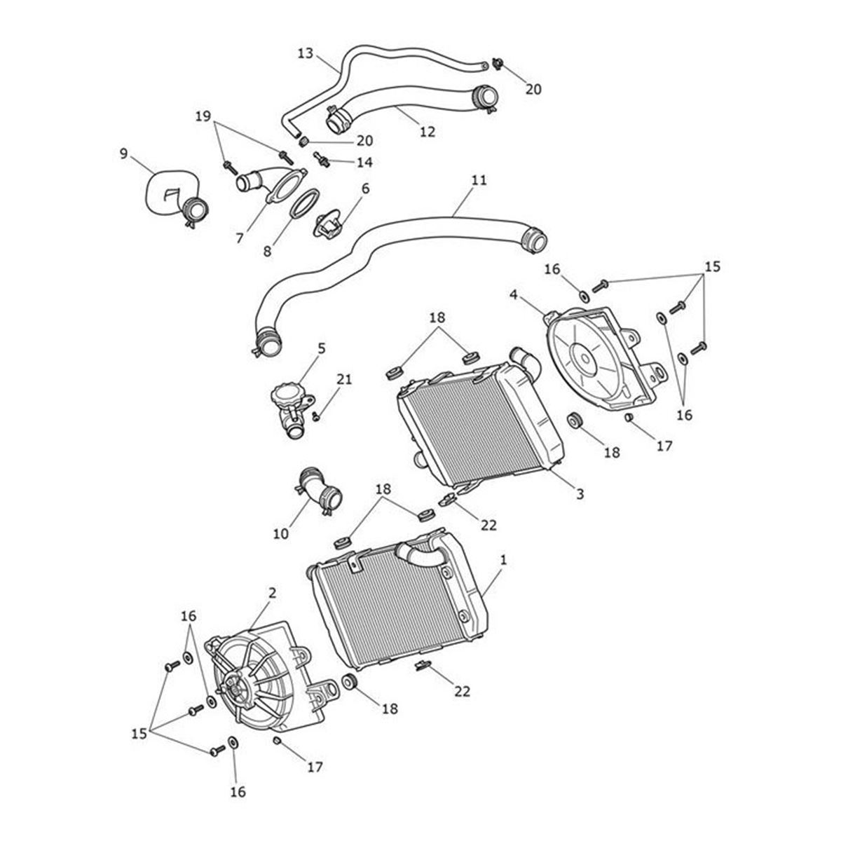 Bild von Hose, Coolant, Radiator, Link