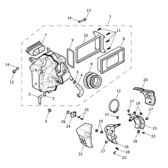 Bild von Hose, Crankcase Breather