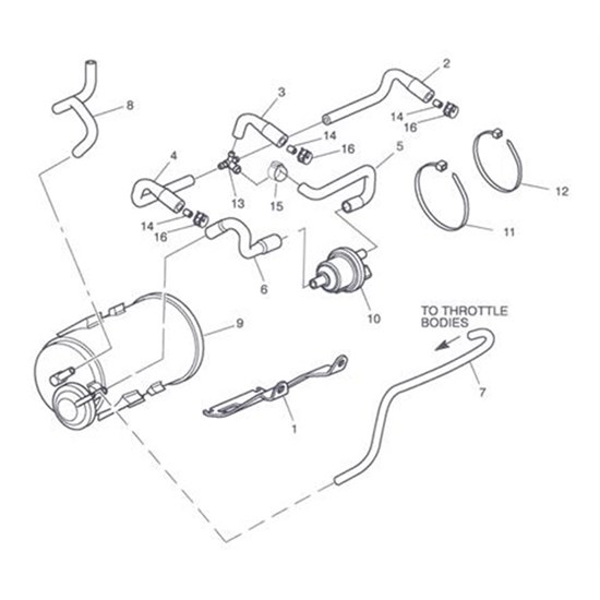 Bild von Hose, Evap, Cyl Head