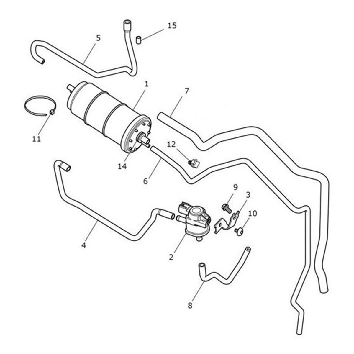 Bild von Hose, Evap Drain