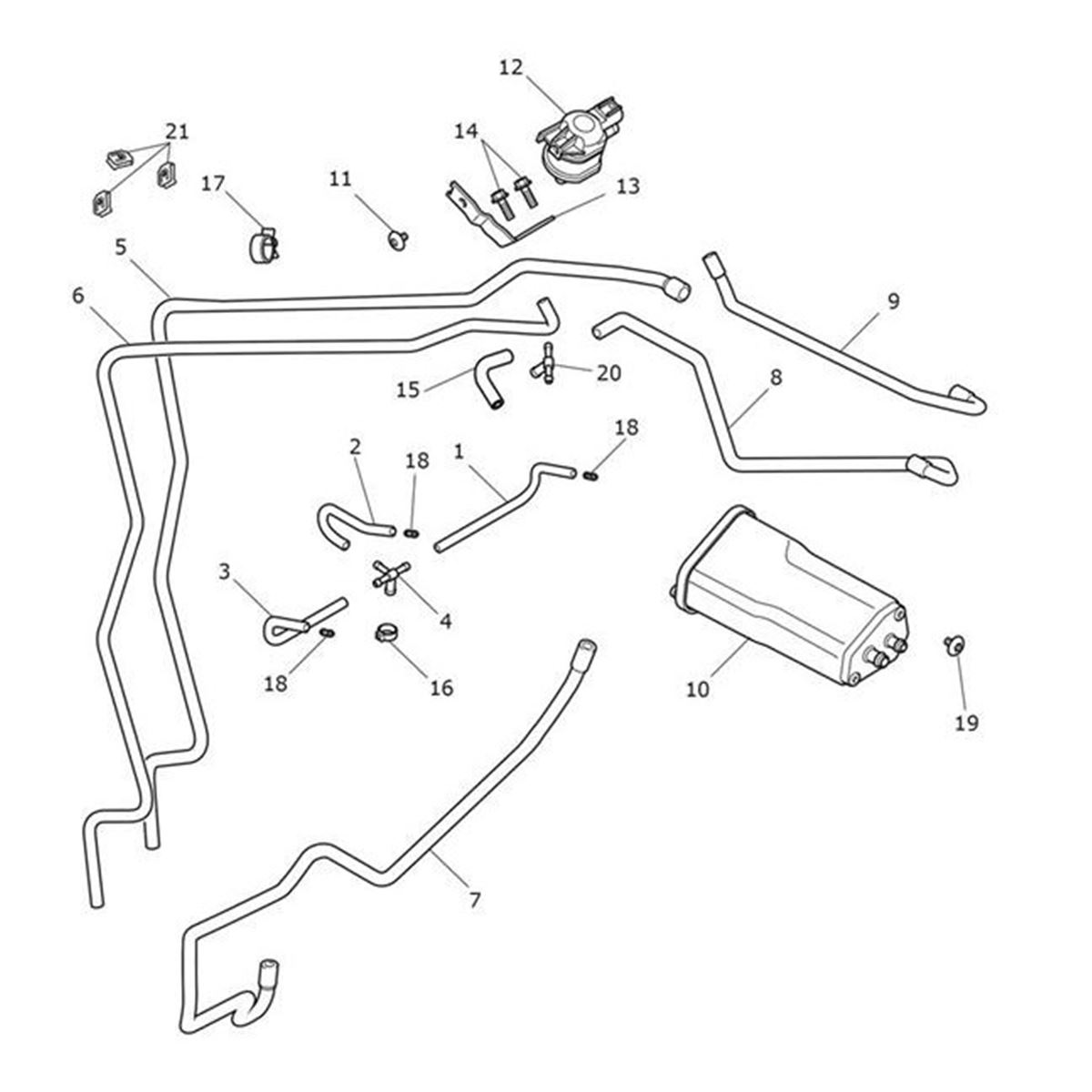 Bild von Hose, Formed, Evap Vent, Upper