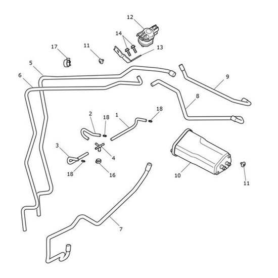 Bild von Hose, Formed, Evap Vent