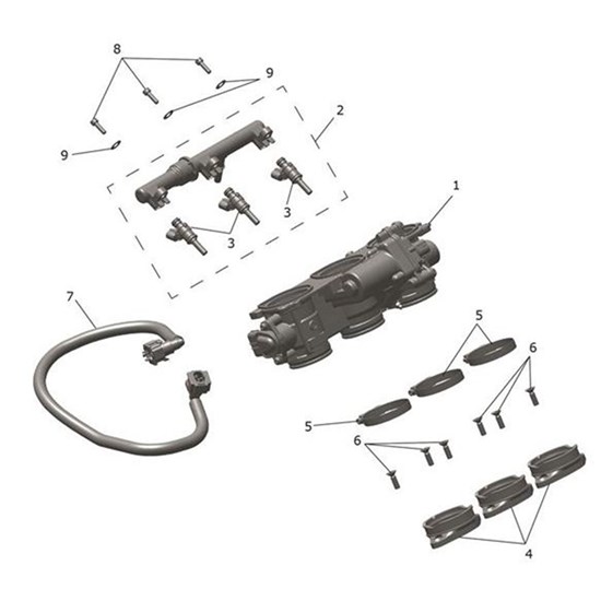Bild von Hose, Fuel Feed, Assembly