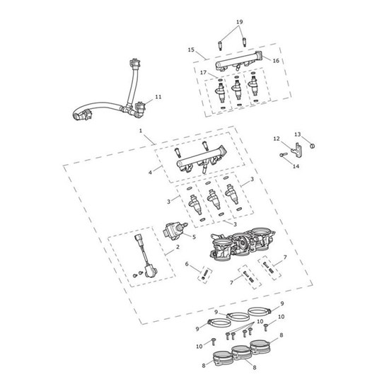 Bild von Hose, Fuel Feed, Rubber, Assy