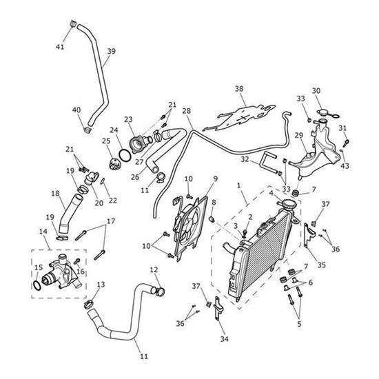 Bild von Hose, Radiator to Pump