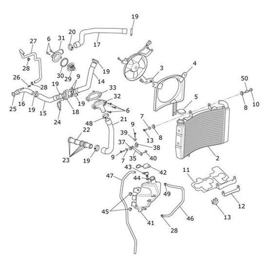 Bild von Hose, Radiator to T-Piece