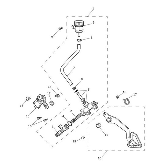 Bild von Hose, Reservoir, M/Cyl, Rear