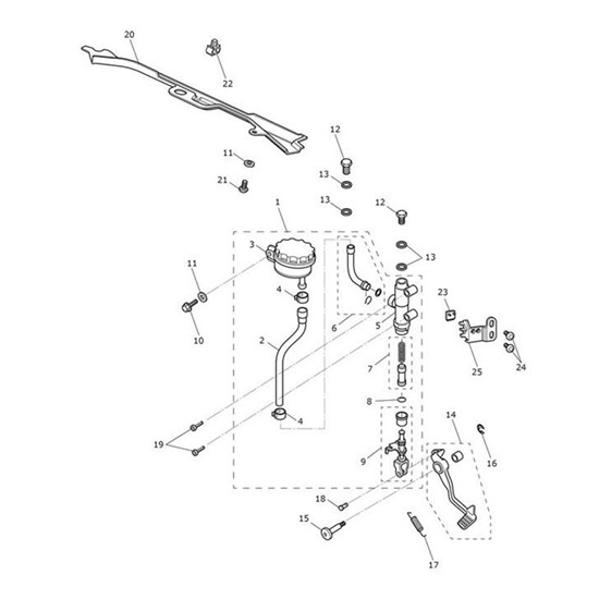 Bild von Hose, Reservoir, M/Cyl, Rear