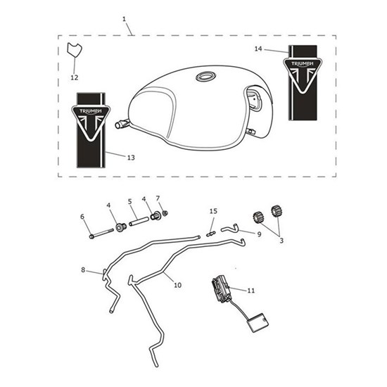 Bild von Hose, Restrictor to Evap