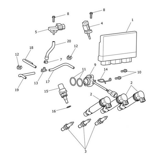 Bild von Hose, Throttle Body, Cyl 2