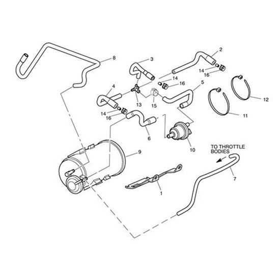 Bild von Hose Evap, Cyl Head