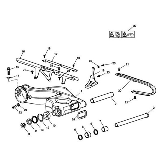 Bild von Hose Guide, Chain Guard