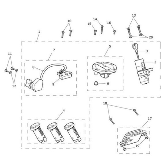 Bild von Immobiliser Kit, RF 315, Flgd Sleeve