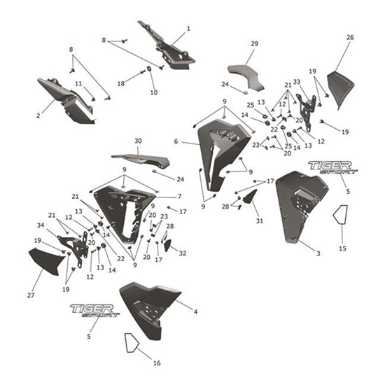 Bild von Infill, Rad Inner, RH, Mldg