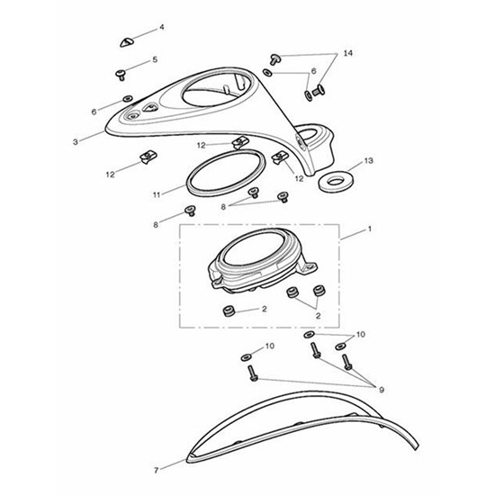 Bild von Instrument Assy, Kph