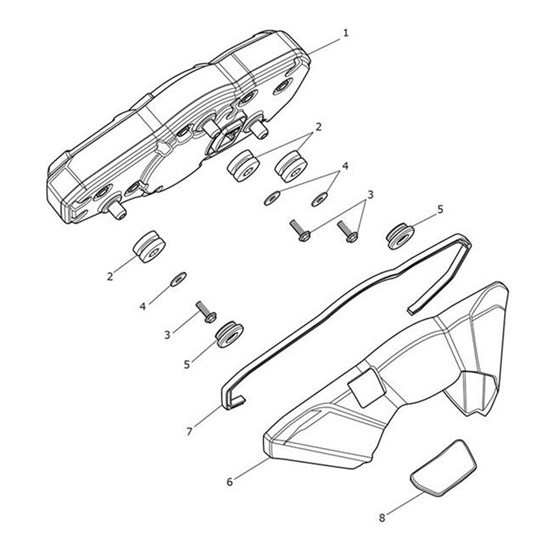 Bild von Instrument Pack, LCD, MPH, US