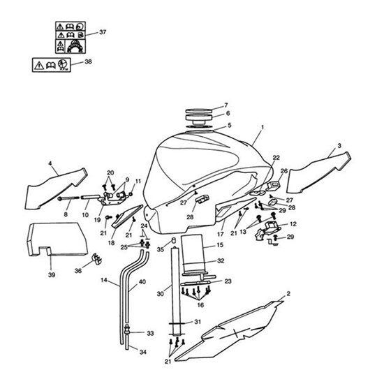 Bild von Insulation, Fuel Tank, Left