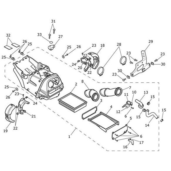 Bild von Intake Duct, LH, D44 Throttle