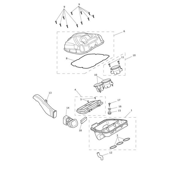 Bild von Intake Trumpet, Assy