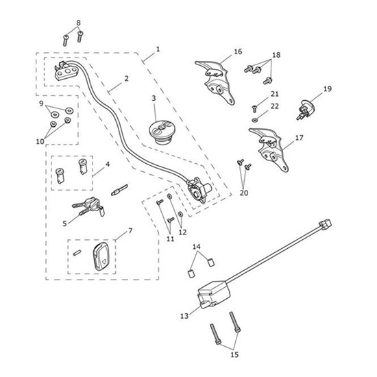 Bild von Key, Cut, Immobiliser, Red