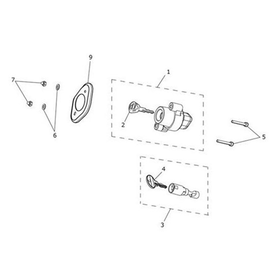 Bild von Key, Cut, Steering Lock