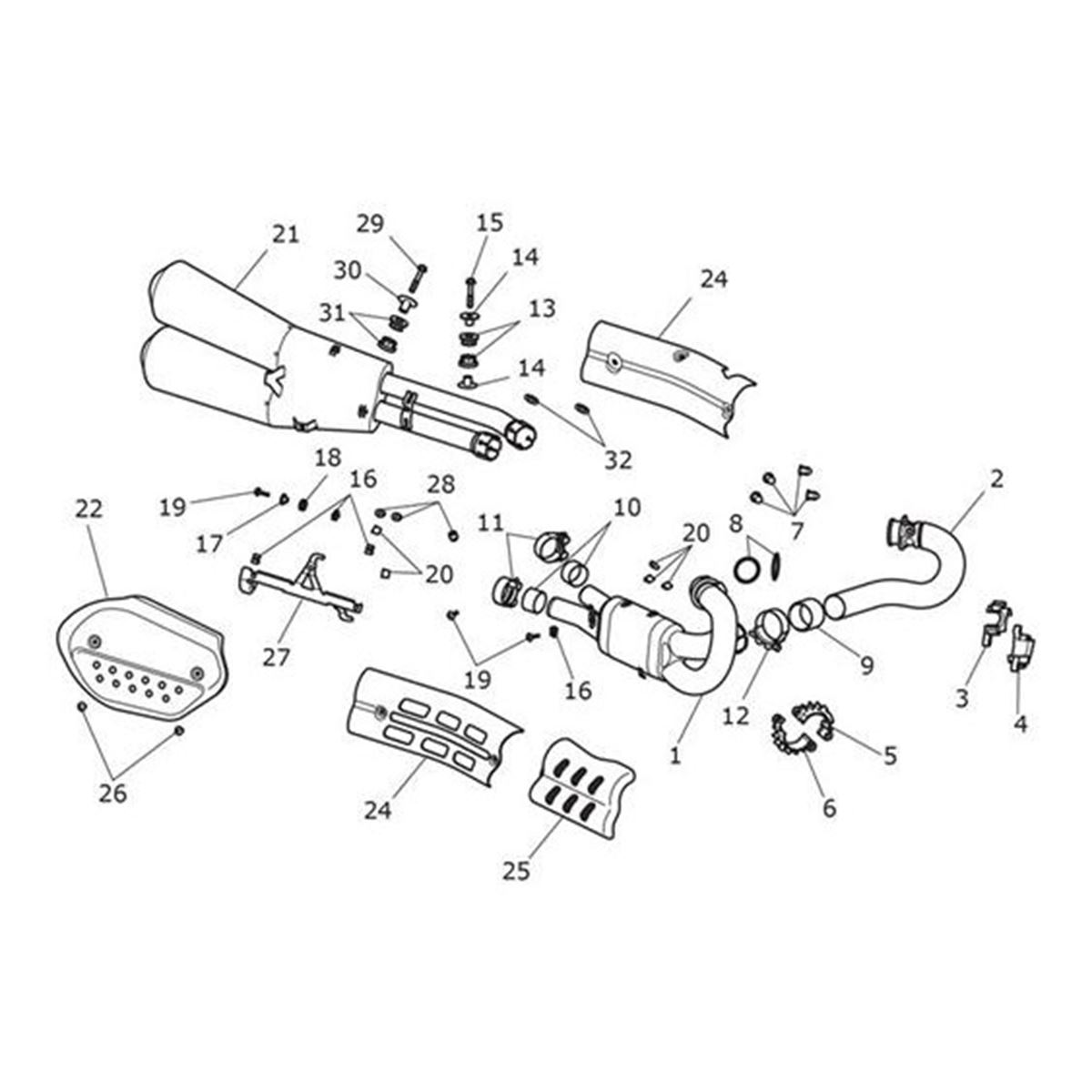 Bild von Kit, Exhaust Covers