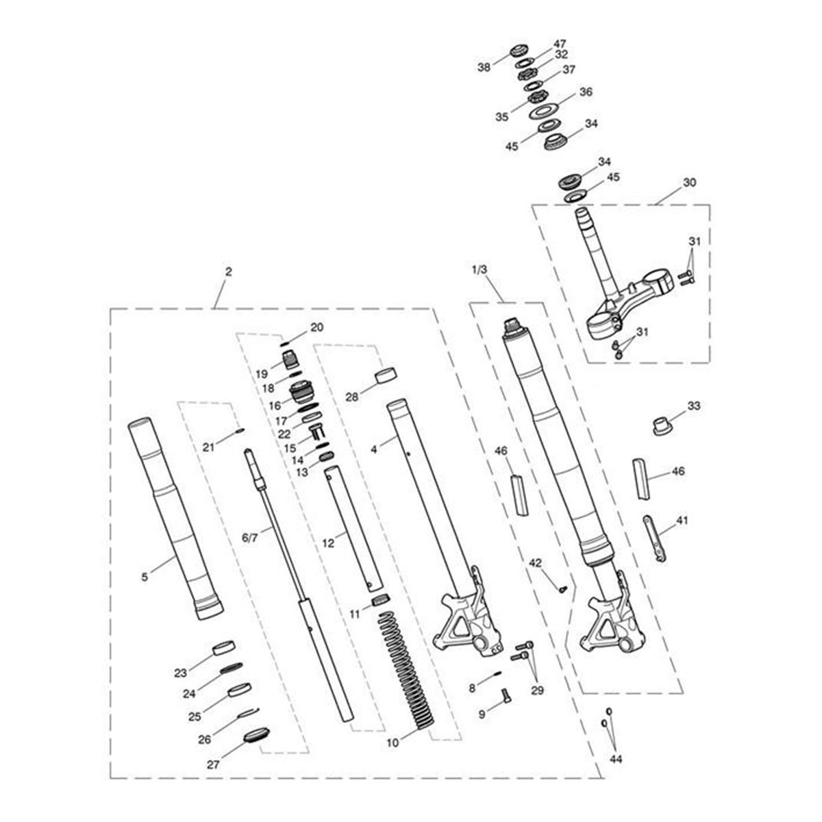 Bild von Kit, Fork Leg, RH