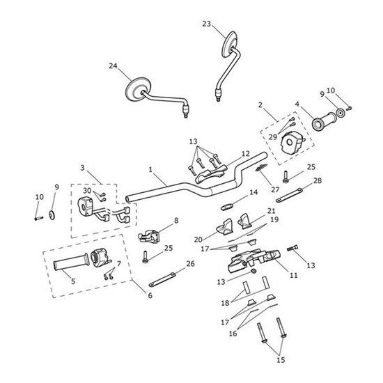 Bild von Kit, Lower Handlebar Clamps