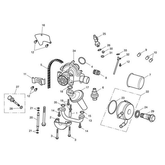 Bild von Kit, Oil PrV & Sump Gasket