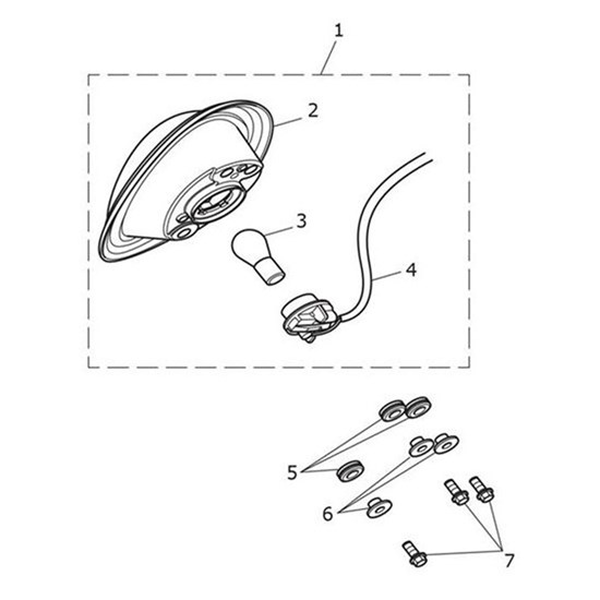 Bild von LENS ASSY,REAR LIGHT,ECE