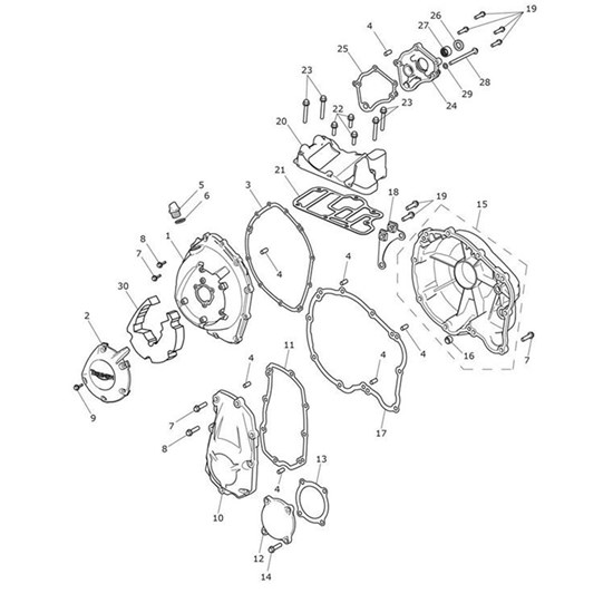 Bild von LH Crank Cover Assy, Wet Paint