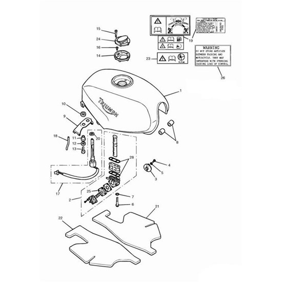 Bild von Label, Fairing Stowage, Diagramatic