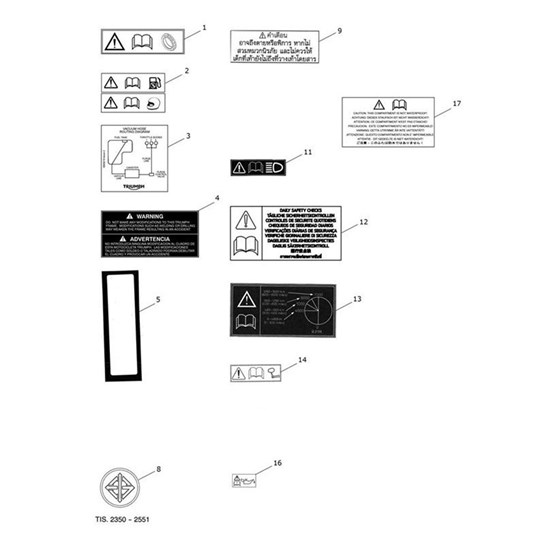 Bild von Label, Pillion, Footrest