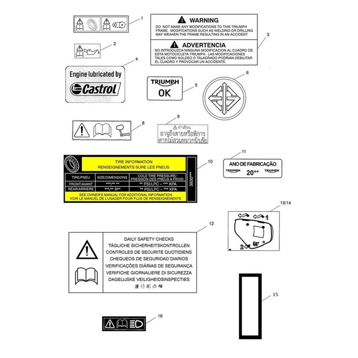 Bild von Label, Sidepanel Fitment, LH