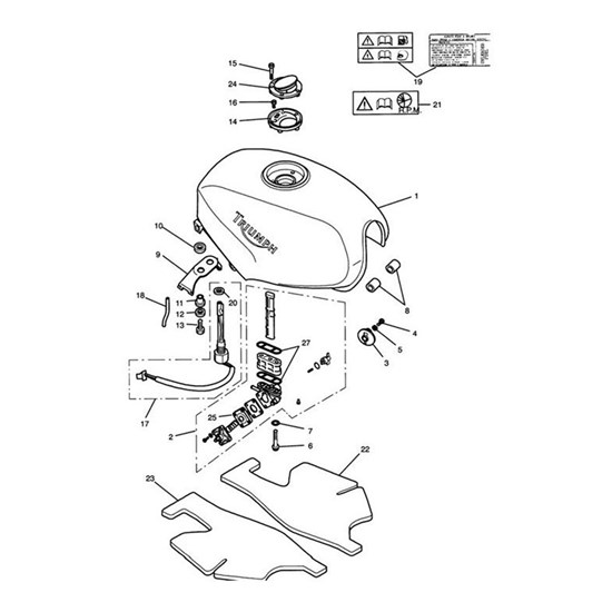 Bild von Label, Tank Info, Diagramatic