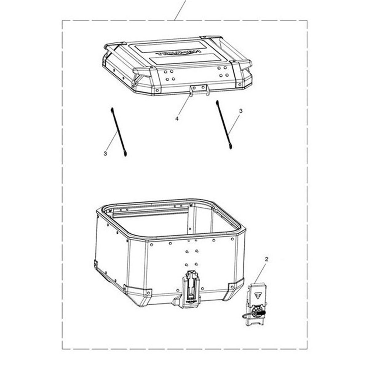 Bild von Latch Mechanism Kit, Top Box, KL