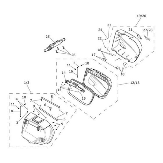 Bild von Lid Assy, Pannier, LH